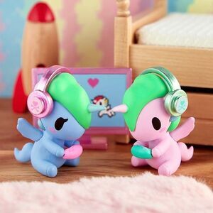 tokidoki Player 1 & Player 2 from Twinsies Unicorno Series